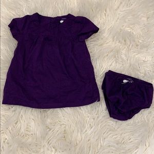 Purple Primary 3-6month dress & marching bloomers